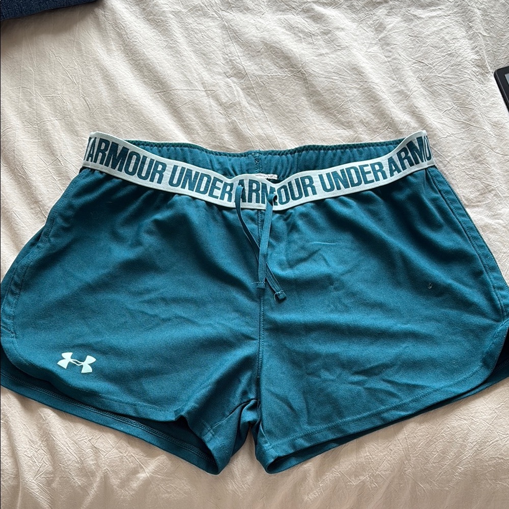 Under Armour Blue Athletic Shorts Lightweight Moisture-Wicking